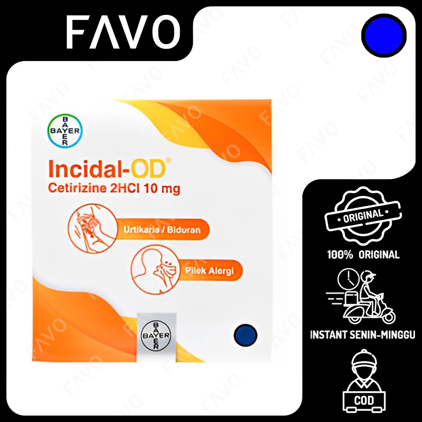 Incidal-OD Obat Alergi - 4 Kapsul [BI]
