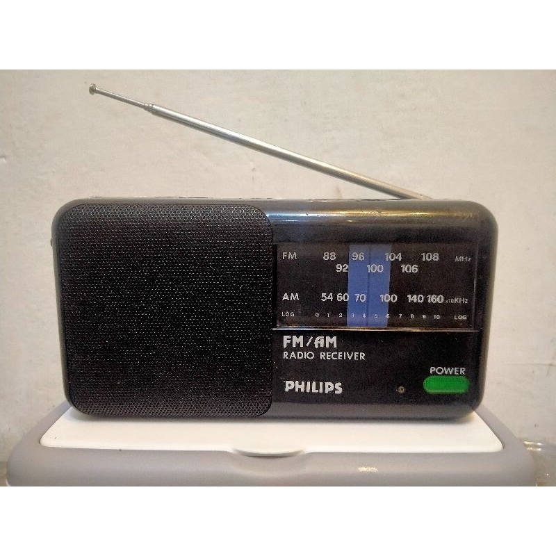 Radio Philips mini portable nyala AmFm