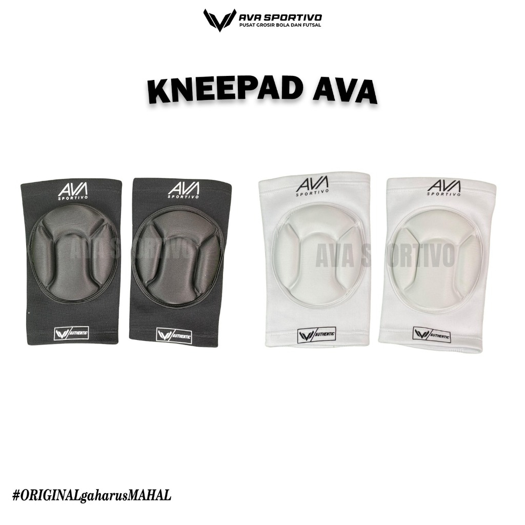 Kneepad Futsal Ava I Futsal Knee Pad pelindung deker lutut kiper Hitam Putih Original