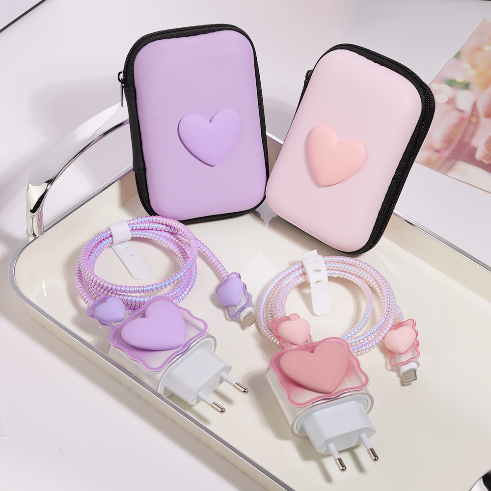 Headset Persegi Panjang Serbaguna / Traveling Pouch Penyimpanan Headset / Charger / Kabel data