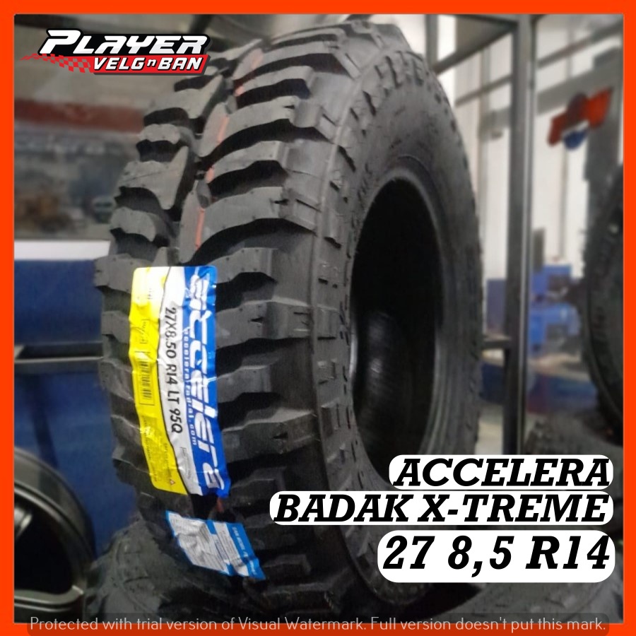 BAN MOBIL TIPE PACUL UKURAN 27 8,5 R14 ACCELERA BADAK X-TREME BAN OFFROAD RING14