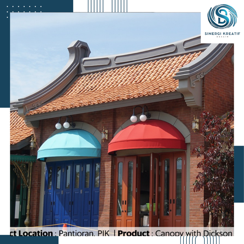 Kanopi unik - dekorasi toko unik / Kanopi lipat manual