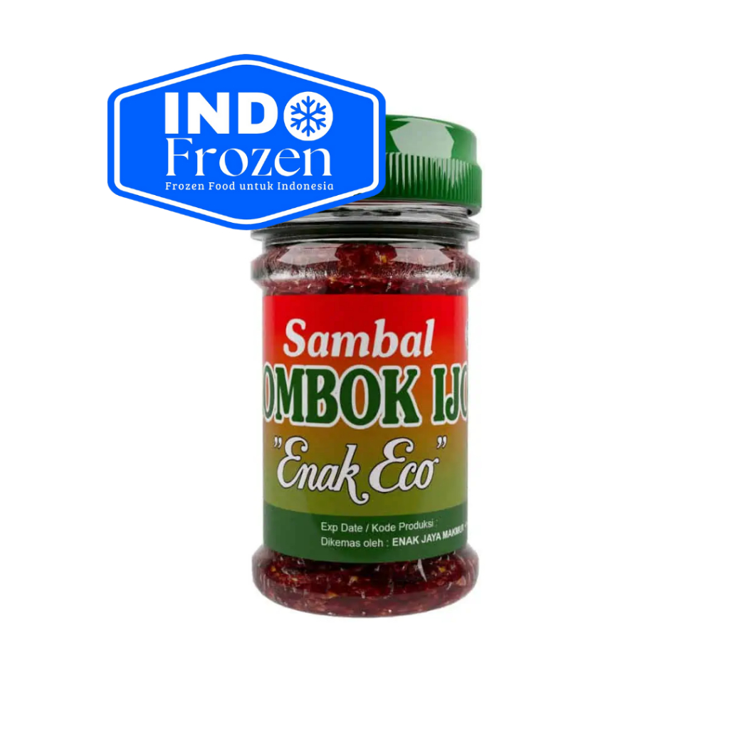

ENAK ECO SAMBAL LOMBOK IJO 150GR/ SAMBAL SIAP MAKAN