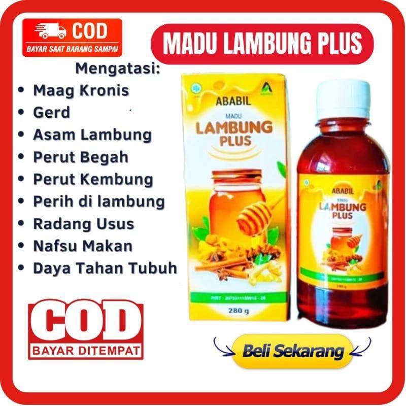 MADU LAMBUNG PLUS 280 GR - MADU LAMBUNG HERBAL Madu LAMBUNG Obat Herbal Asam Lambung Gerd Kembung & 