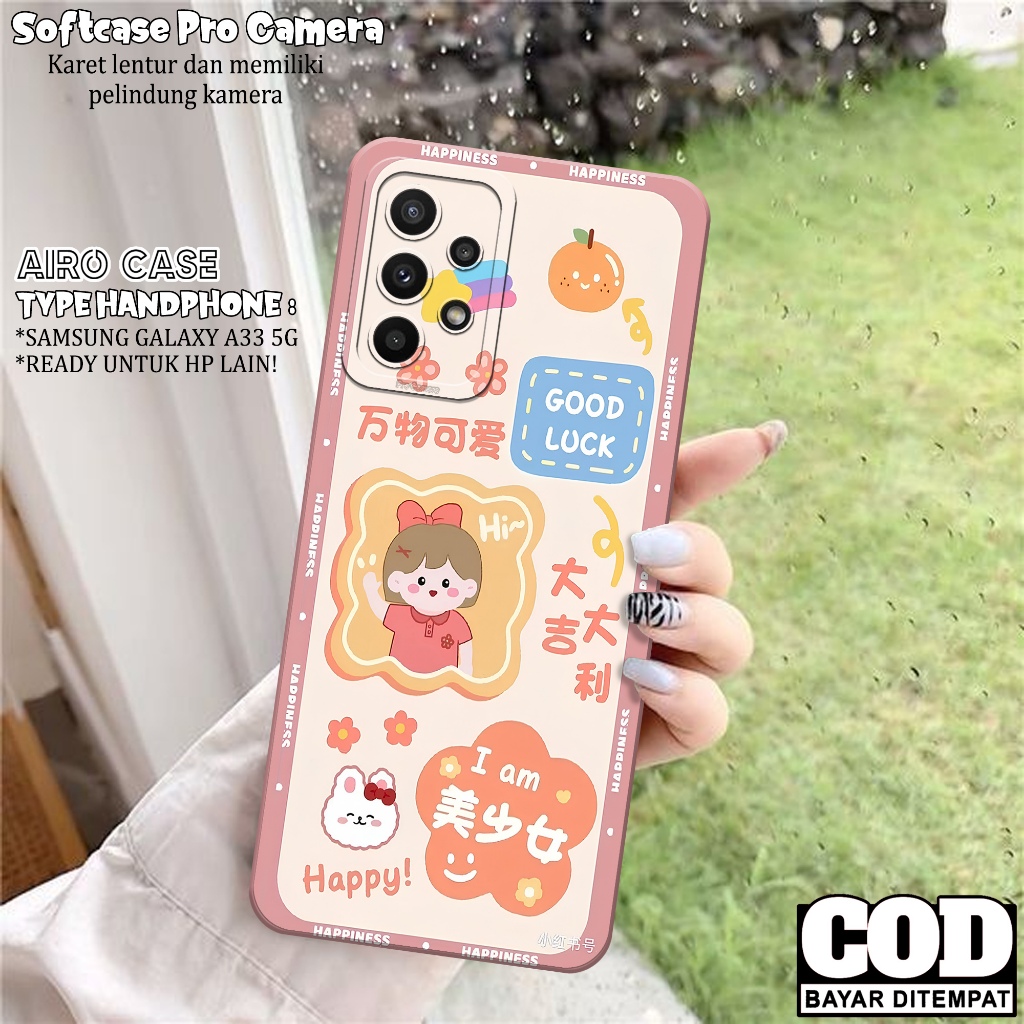 Case Samsung Galaxy A33 5G Fashion Case KARTUN Softcase Samsung Galaxy A33 5G Case Pro Camera Casing