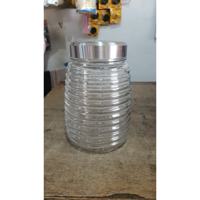 Toples tutup stainless mhr-150 sl kig/ toples kue kaca/ toples kue lebaran/ gelok kue