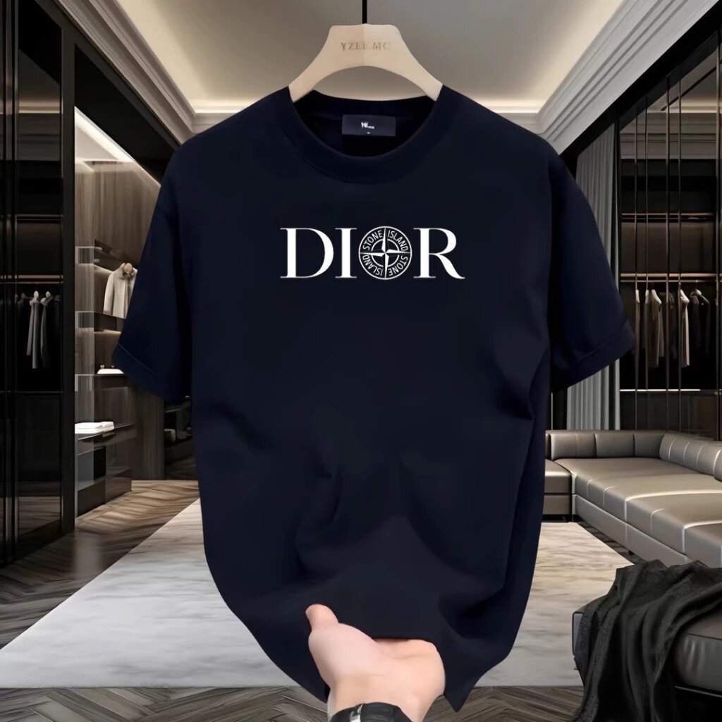 (COD)T Shirt Pria baju kaos pria kaos cowok kaos branded DIORProduk Baru Pertama di Musim Panas Vers