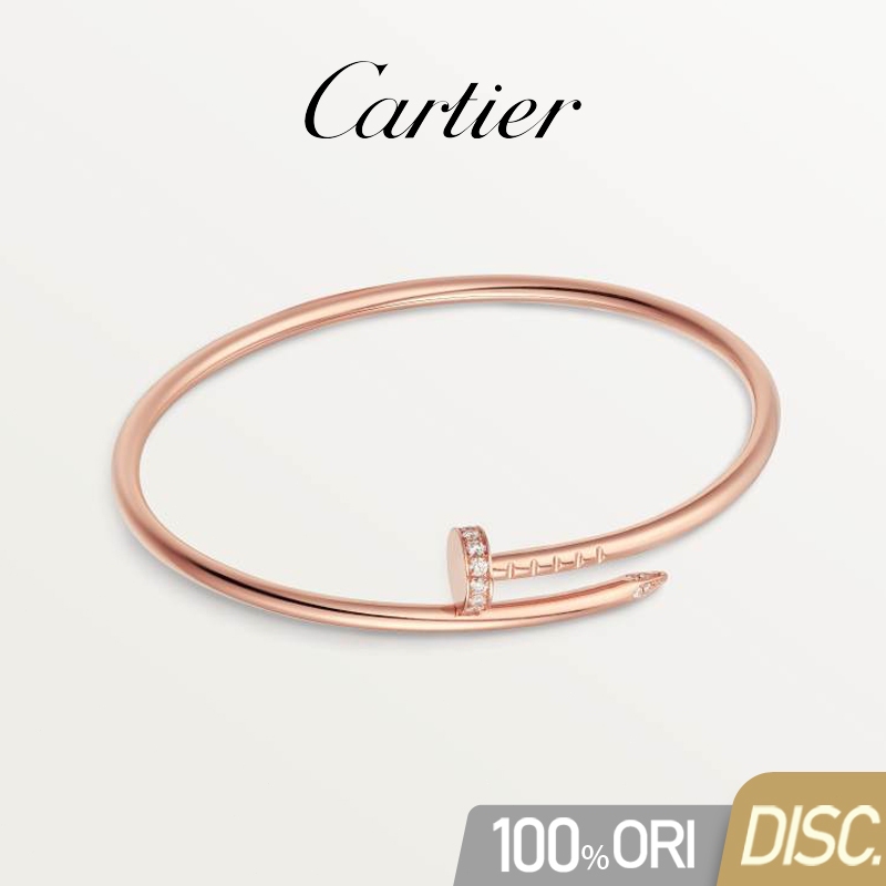 【100% Original Cartier】Cartier Juste un Clou Series Bracelet Klasik Gelang Wanita/Bertabur Berlian/1