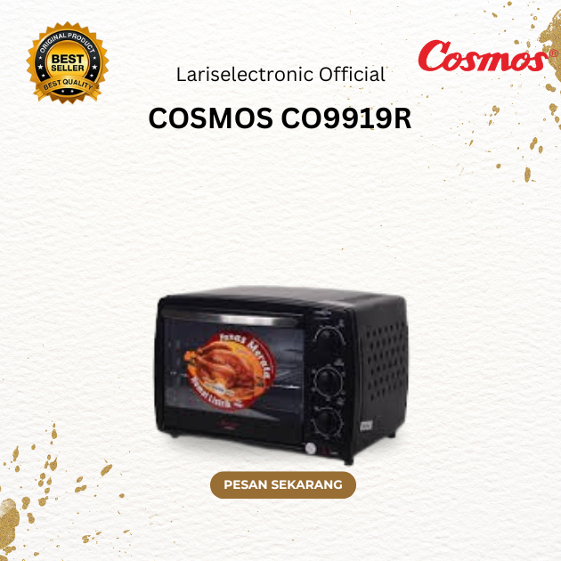 OVEN LISTRIK COSMOS CO9919R 19L/CO-9919R/CO 9919R/COSMOS OVEN LISTRIK LOW WATT/COSMOS OVEN LISTRIK 1