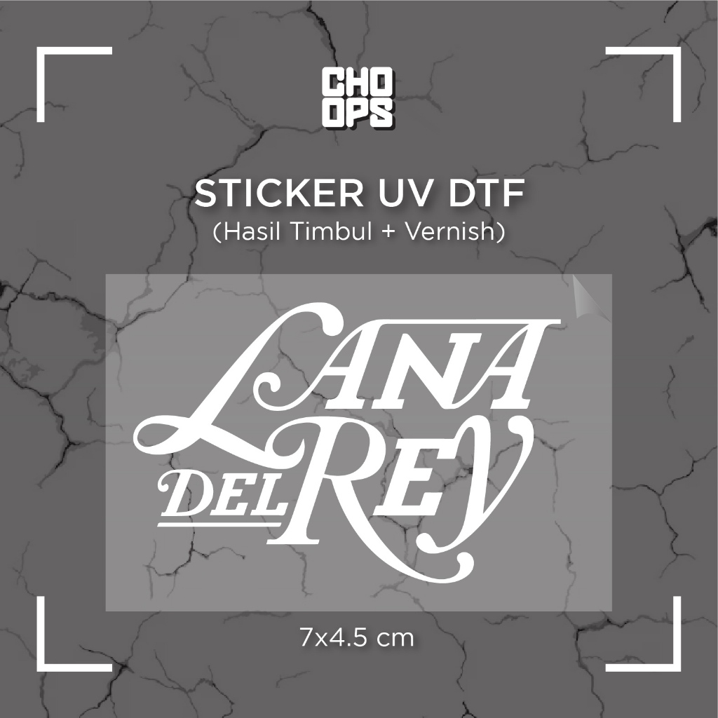 

LANA DEL REY | STICKER SATUAN | UV DTF | ANTI GORES | HELM BODY MOTOR TUMBLER LAPTOP KOPER