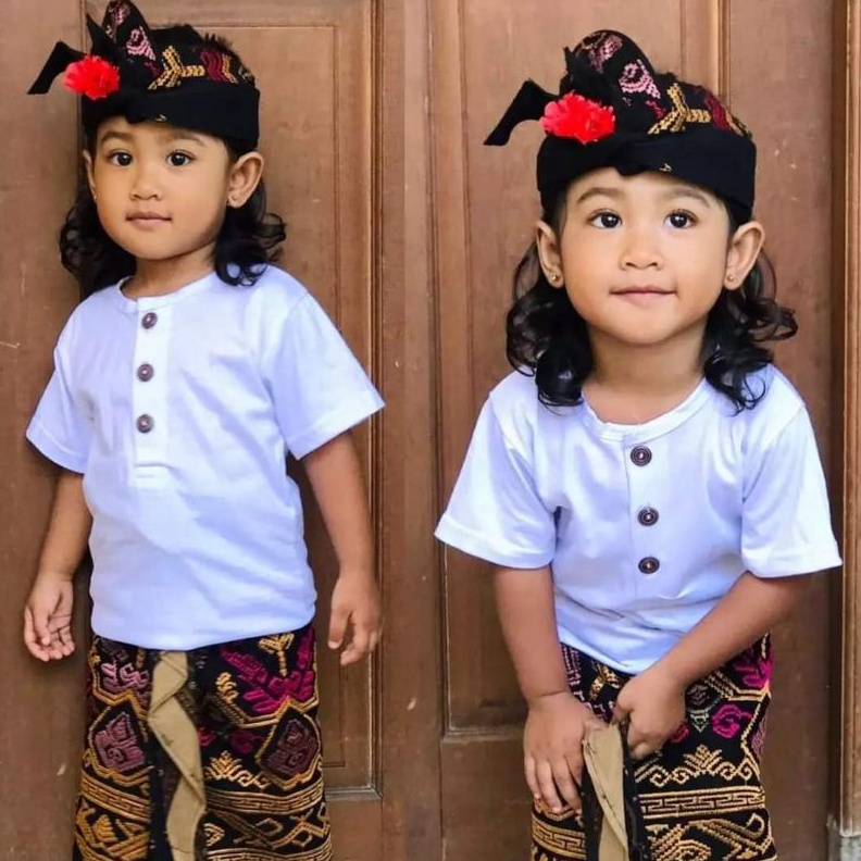 KODE F1O Baju Kaos  Pakaian Adat Bali Anak Cowok  Pakaian Adat Bali Pria