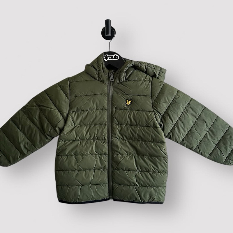 Lyle and Scott Junior Puffer Jacket Woodland Green Original