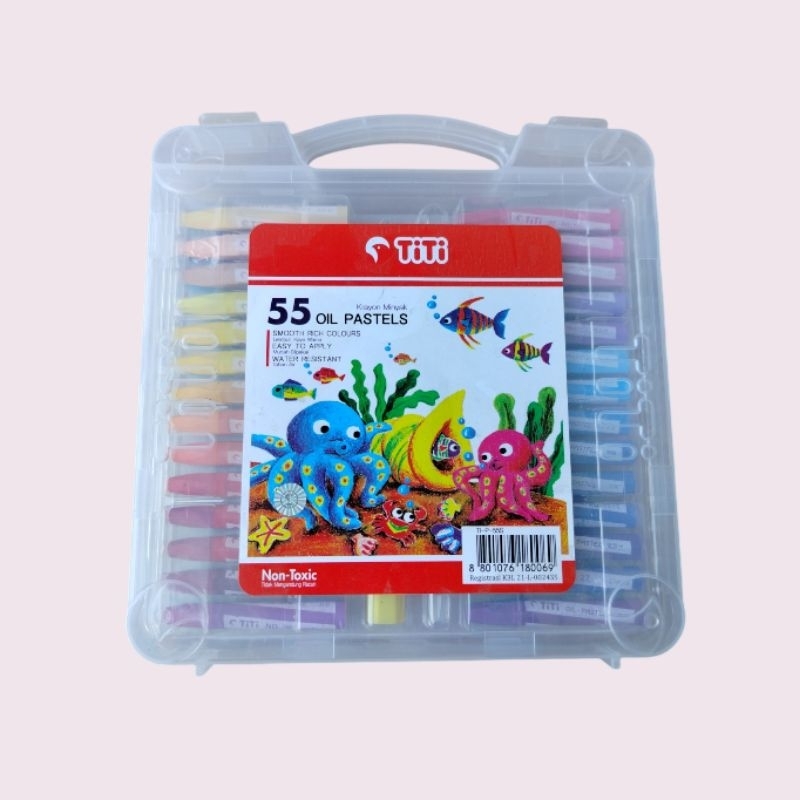 TITI/KRAYON TITI/KRAYON TITI 55 WARNA/KRAYON 55 WARNA/OIL PASTEL TITI 55 WARNA/KRAYON WARNA LENGKAP
