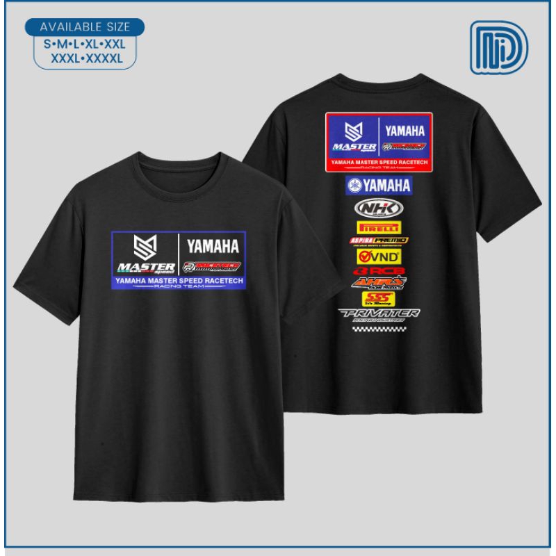 Tshirt Kaos Yamaha Master Speed Racetech Racing Team Sponsor 24s Terbaru