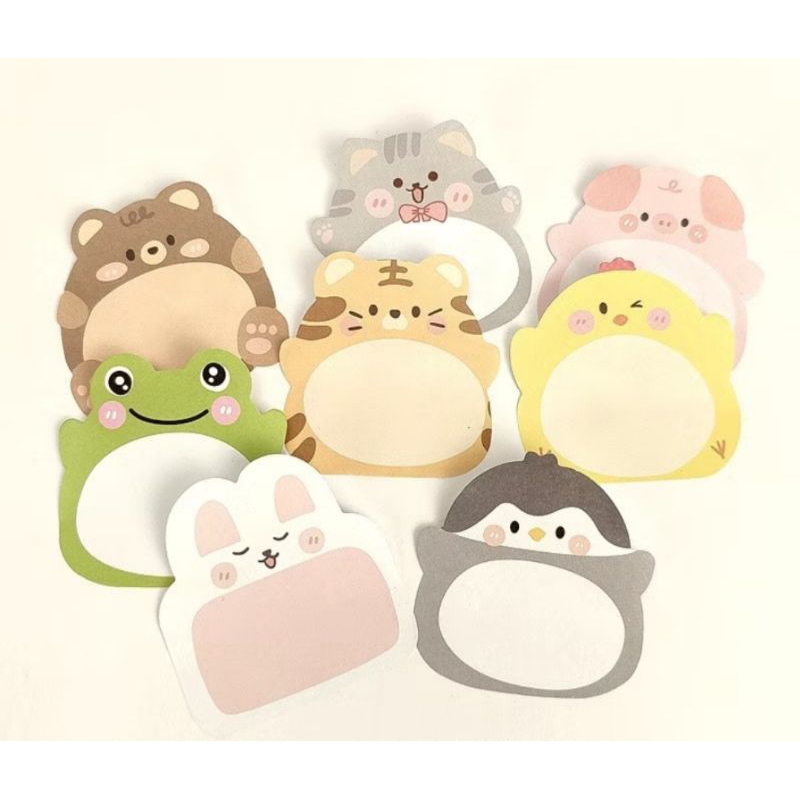 

Sticky Notes Motif Hewan Lucu Tempelan Catatan Karakter Hewan