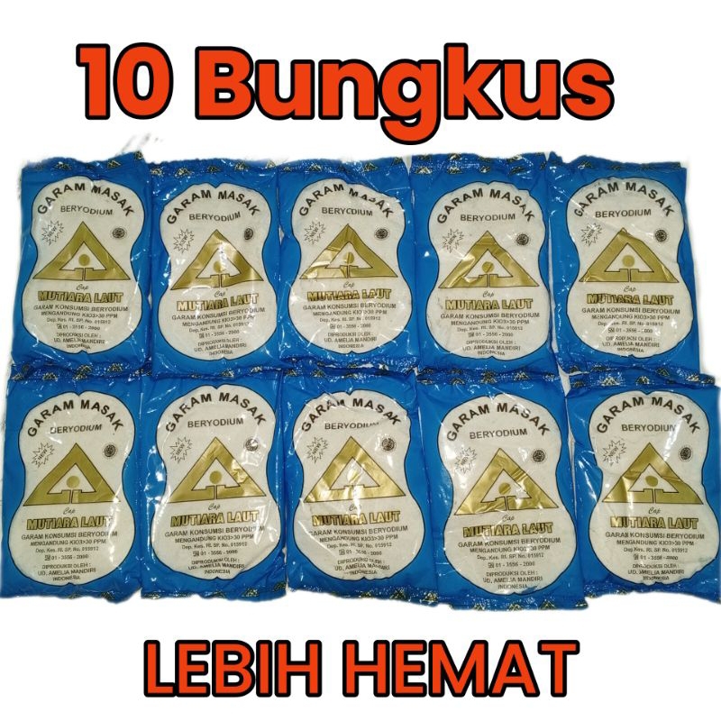 

Garam masak Beryodium 100gr 10 pcs