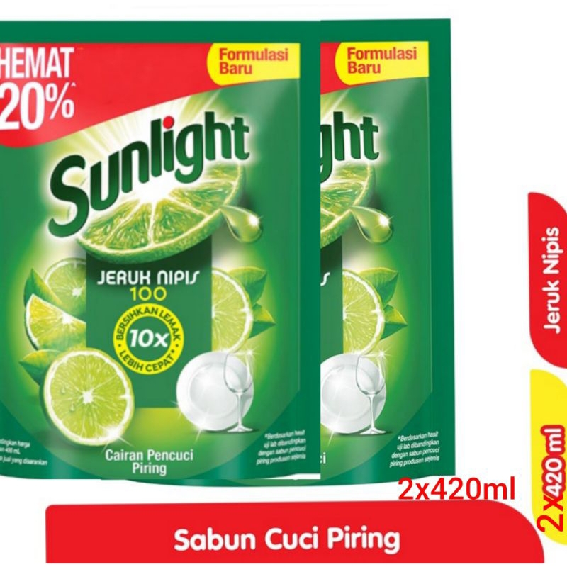 Sunlight 2 X 510ml Sabun Pencuci Piring Sunlight Termurah