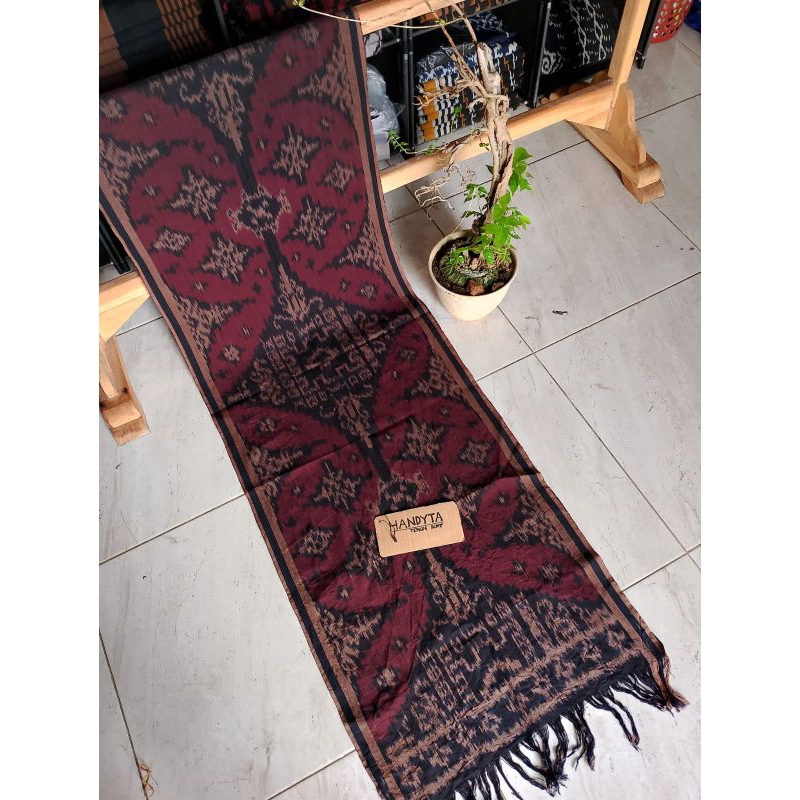 SELENDANG TENUN IKAT LASEM || IKAT PREMIUM.TENUN IKAT MOTIF BALI.SARUNG BALI.PAKIAN ADAT BALI