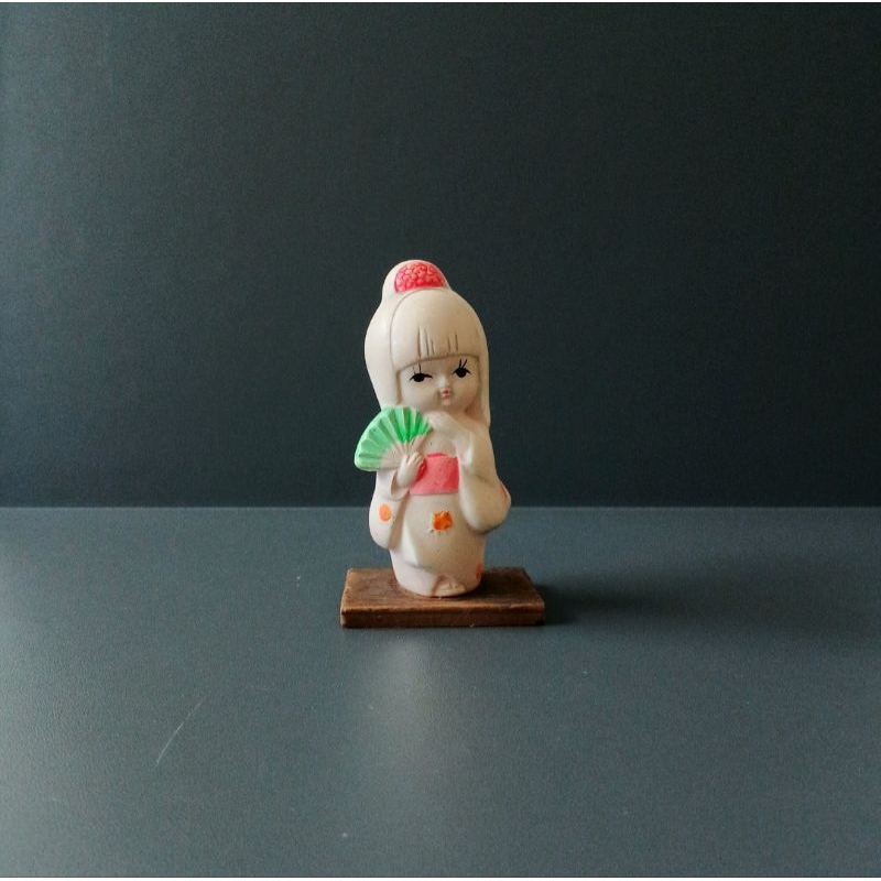 patung keramik Jepang vintage