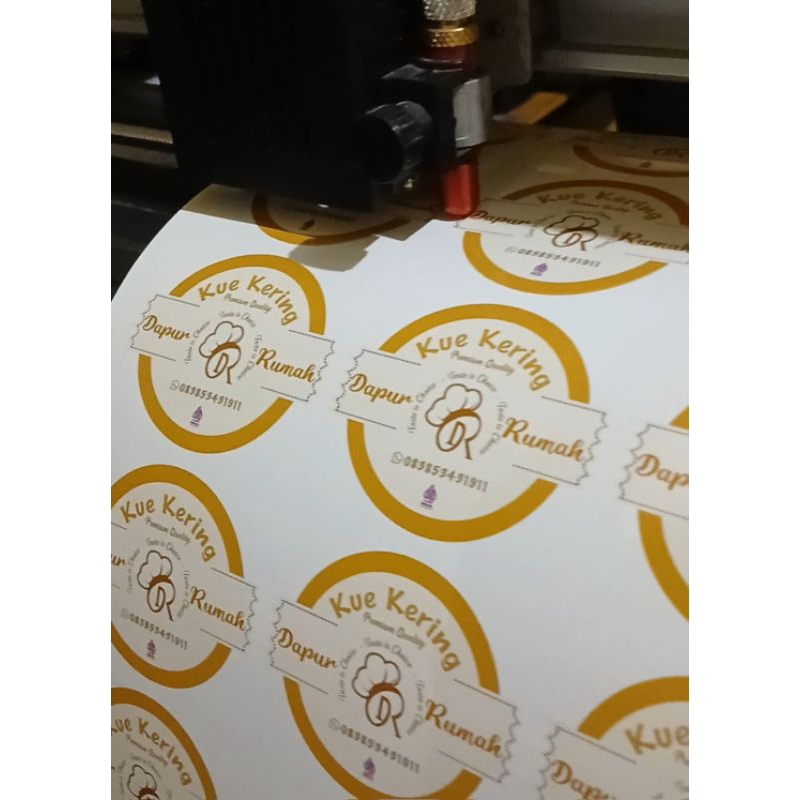 

sticker label makanan a4 / sticker bontak