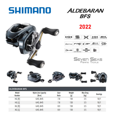 Rell Reel Pancing Shimano Aldebaran BFS 2022 Ultimate Finesse BC Reel Bait Casting Reel Pancing - BF
