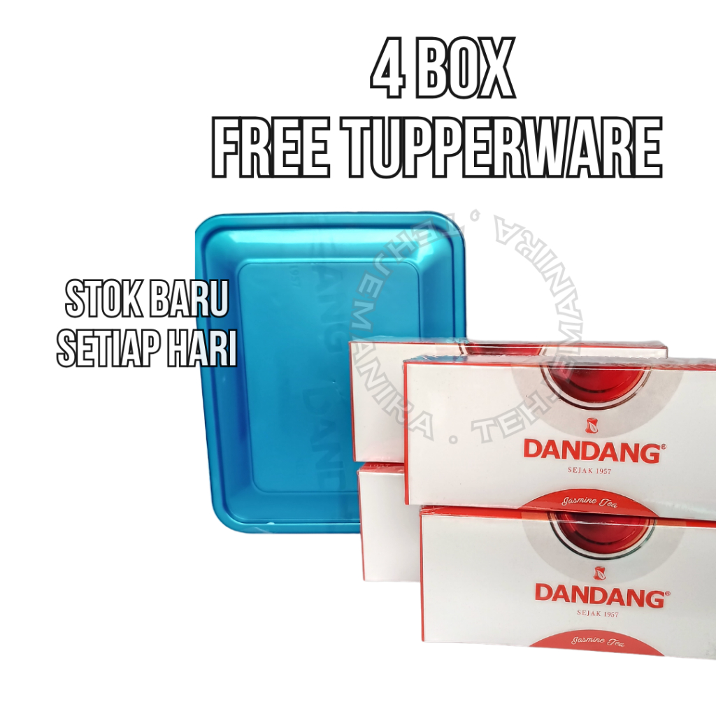 

Teh Dandang Jasmine kemasan pack free Lunch Box isi 4 Pack