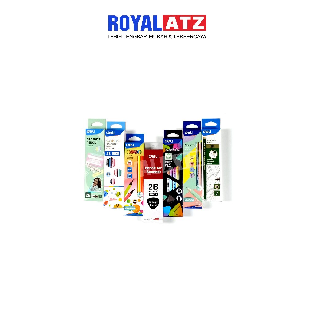 

Pensil / Pencil Deli 2B Per Pack Isi 12