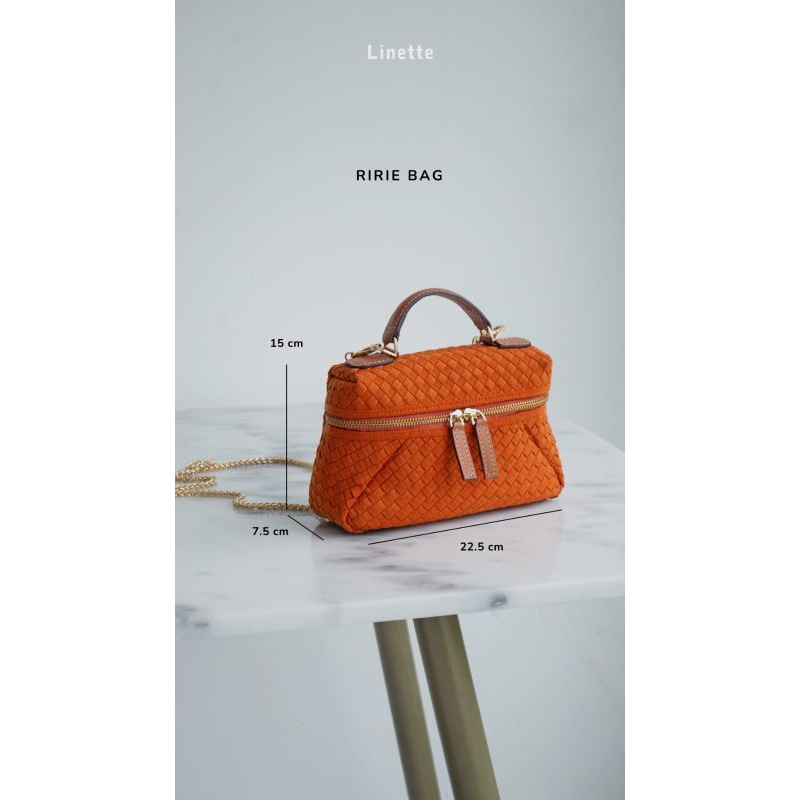 Linette ririe/ tas selempang wanita/ handbag wanita/ mini bag/ tas anyam
