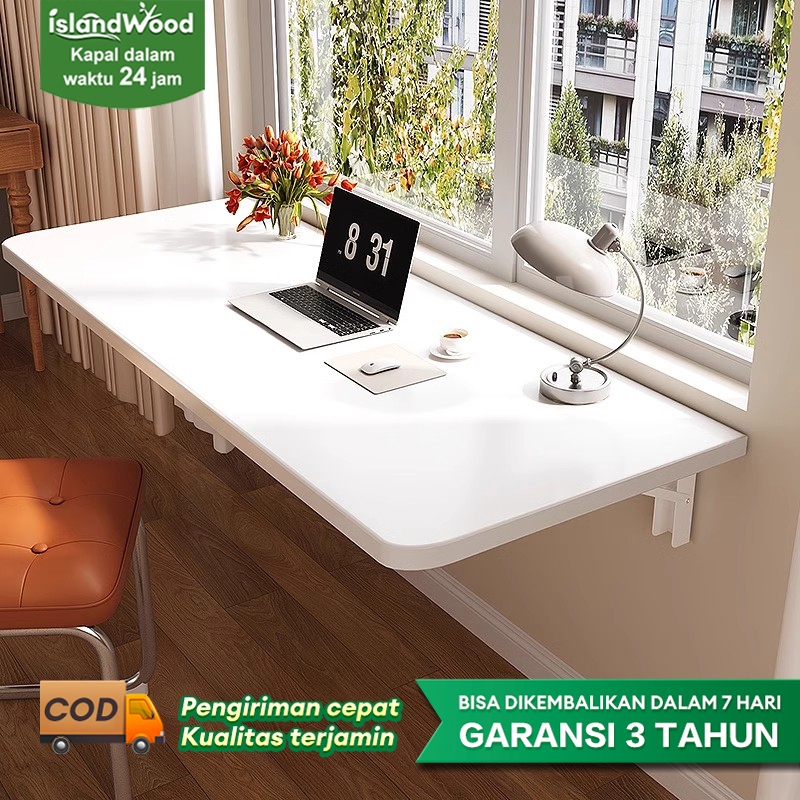 Meja Dinding Tempel Lipat  Meja Belajar Tempel Dinding  Meja Tempat Laptop  Makan Lipat Dinding