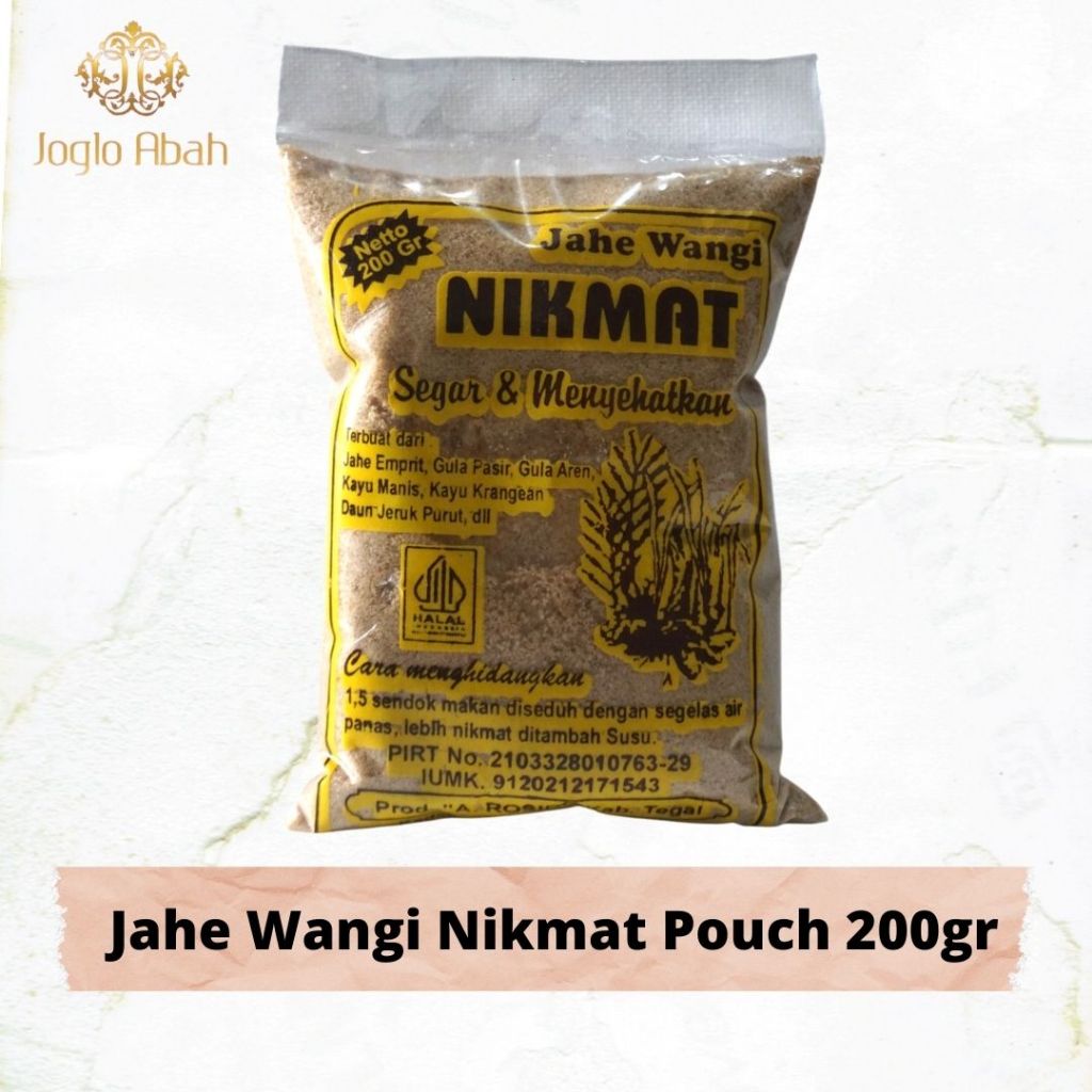 

Nikmat - Jahe Wangi Kemasan Pouch 200gr - Joglo Abah