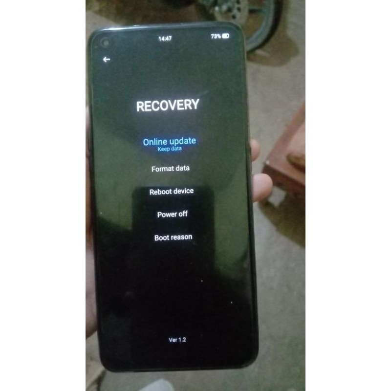 jual hp rusak/minus Oppo a74 mentok di recoveri ram6