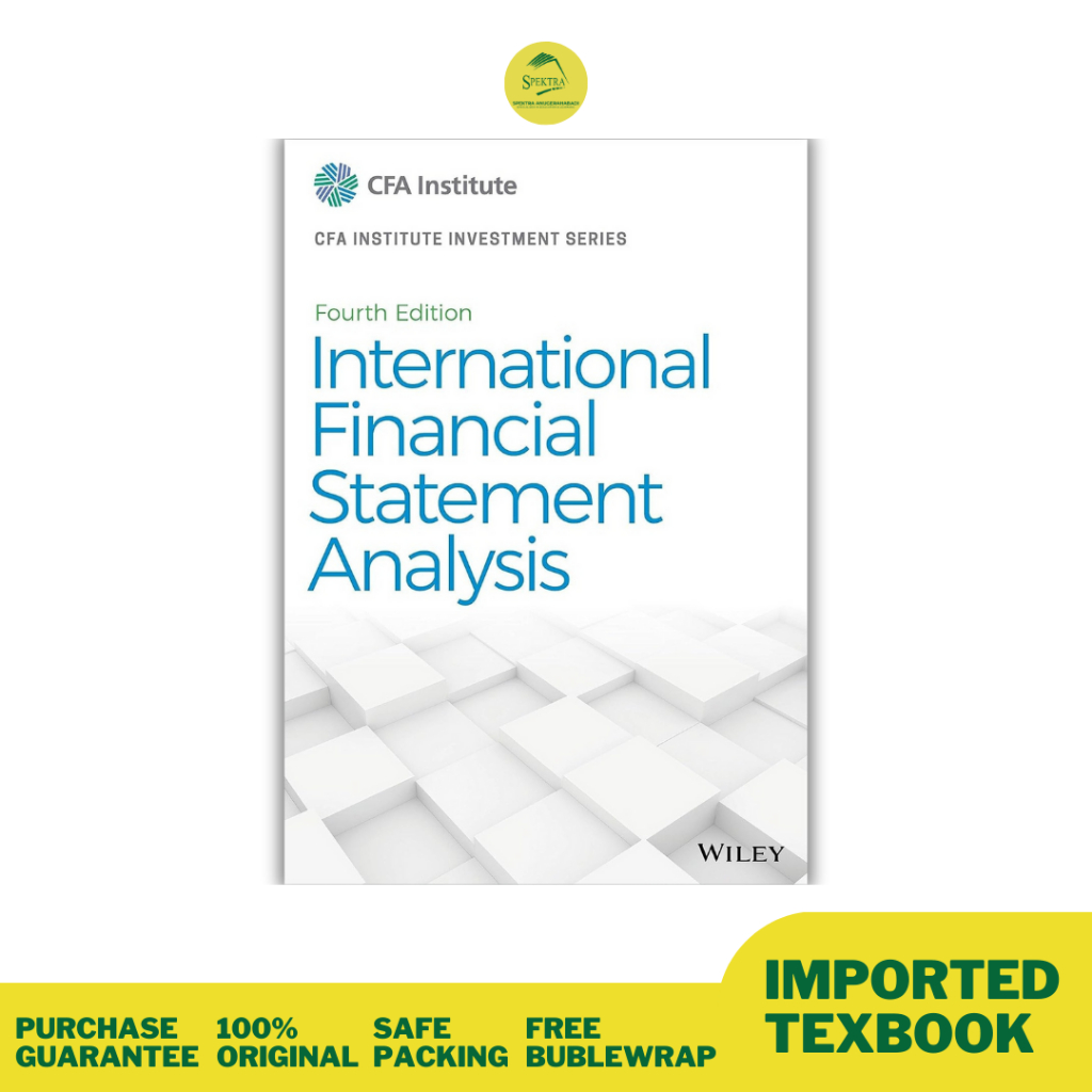 Buku International Financial Statement Analysis CFA Institute Investment Series 4th Edition 97811196