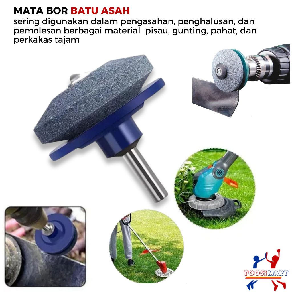 Mata Bor Batu Asah Asahan Pengasah Pisau  Alat Pengasah Aksesoris Mesin