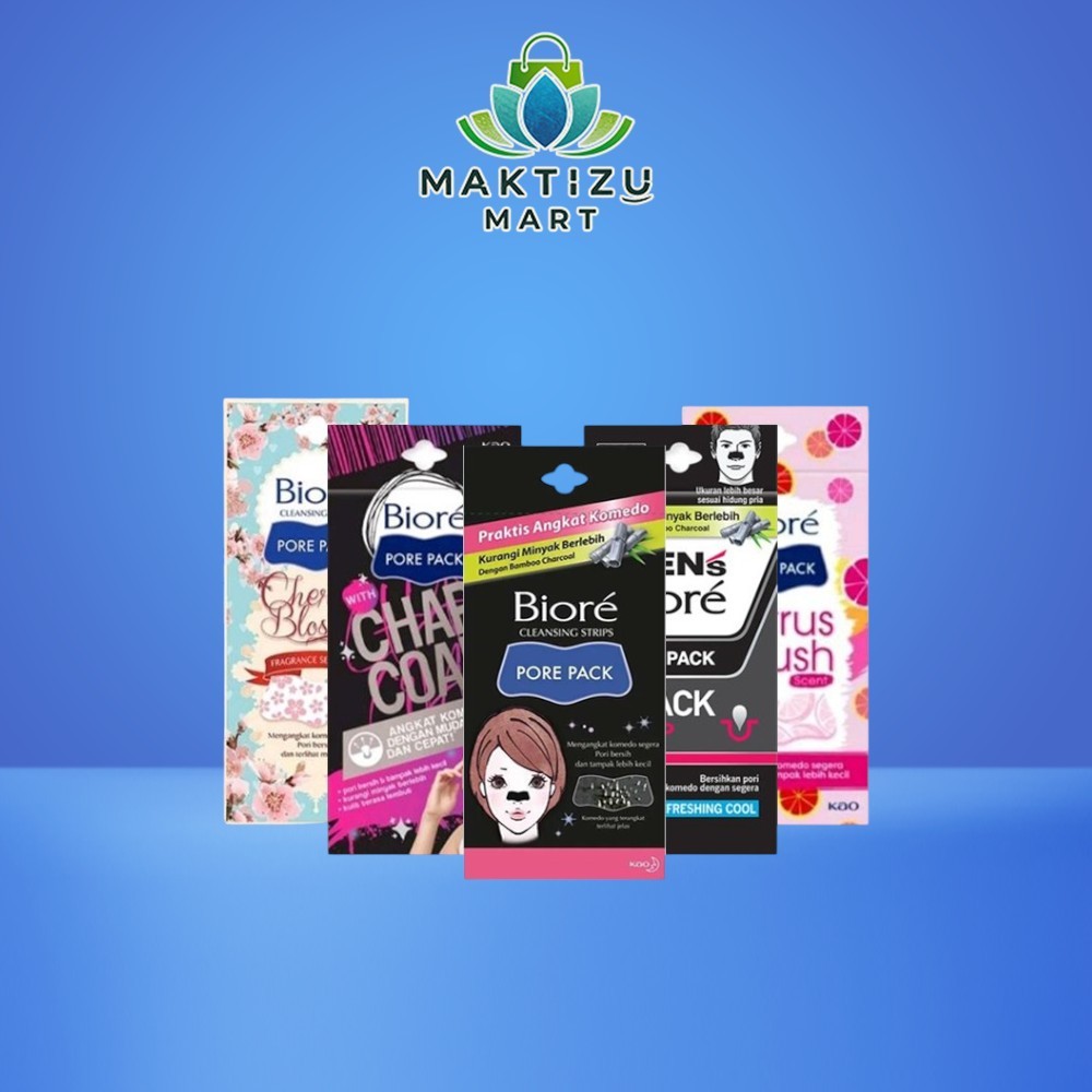 BIORE PORE PACK CLEANSING STRIPS PLESTER AMPUH PENGANGKAT KOMEDO MAKTIZU MART