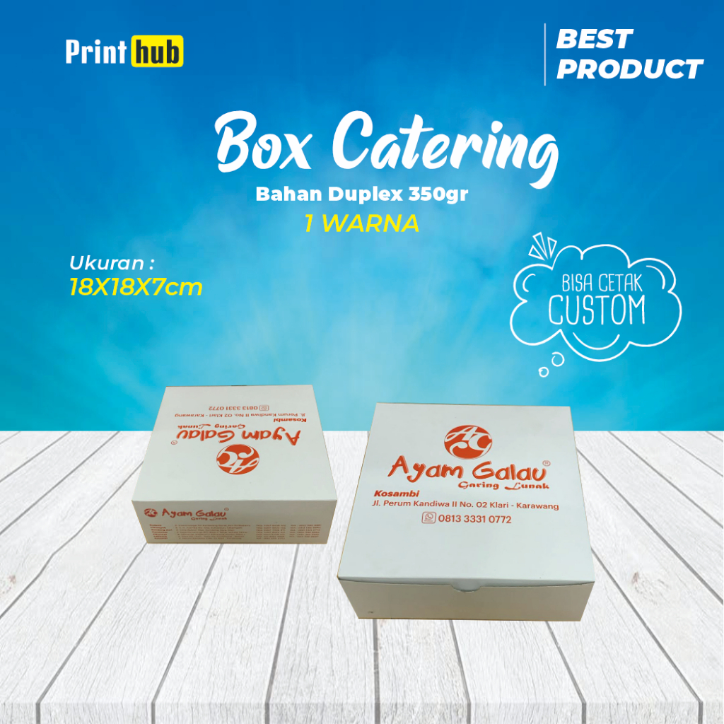 DUS NASI 18X18 / katering box / dus catering