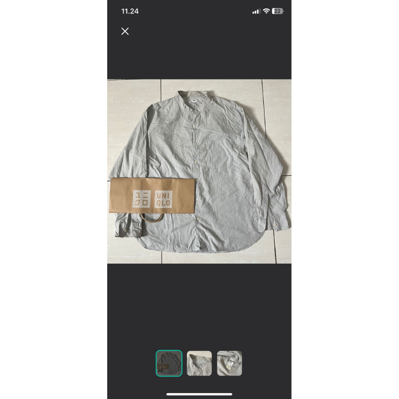 kemeja shanghai uniqlo k15 original