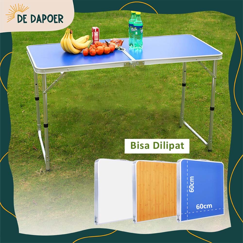 Meja Lipat Jualan Makanan Bazaar Dapur Makan Table Camping Tahan Panas Portable