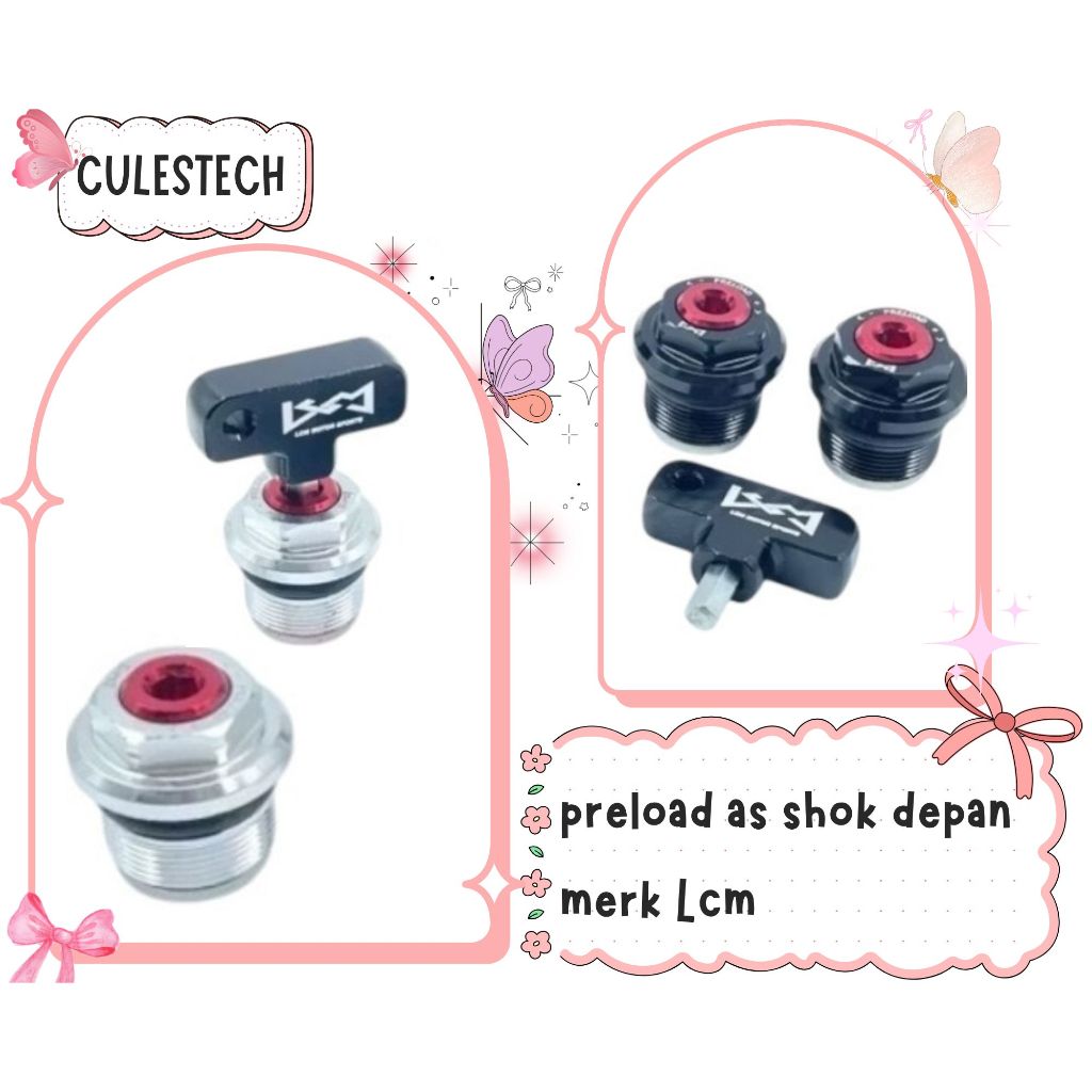 Preload Shock Depan LCM 27mm Genuine Part Original