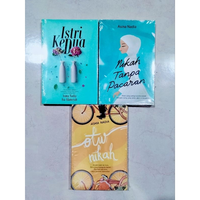 [OBRAL MURAH] 1 PAKET 3 BUKU / NOVEL ISLAMI / NOVEL REMAJA / ISTRI KEDUA / NIKAH TANPA PACARAN / OTW