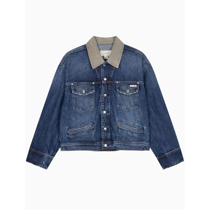 [PRE ORDER] CALVIN KLEIN Men's 80'S Icon Dark Blue Denim Jacket