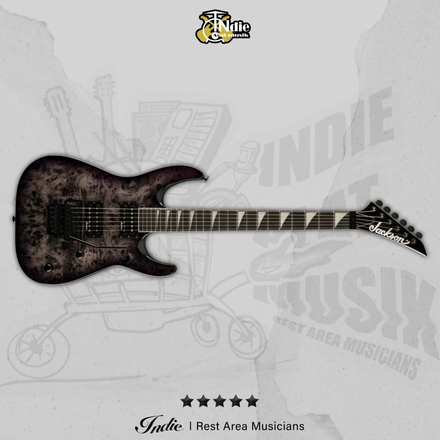 Jackson JS Series Dinky Arch top JS32 DKAP Transparent Black