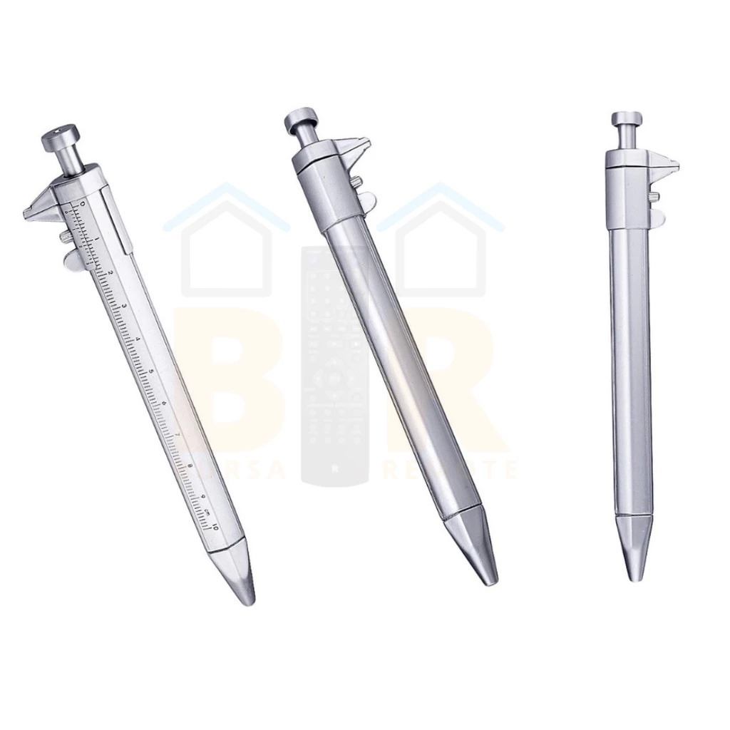 

Pena Hitam Jangka Sorong Pena Sigmat Vernier Caliper Pulpen Tulis Mistar Ukur Multifungsi