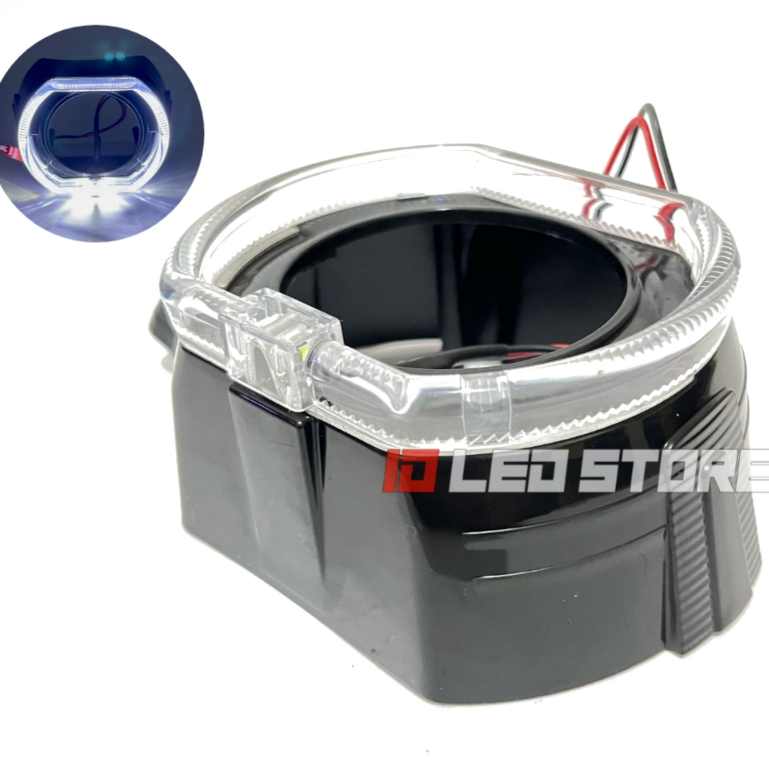 RB Shroud 3 inch BMW Classic Ring Full Shroud 3" BMW angel eyes projector Biled