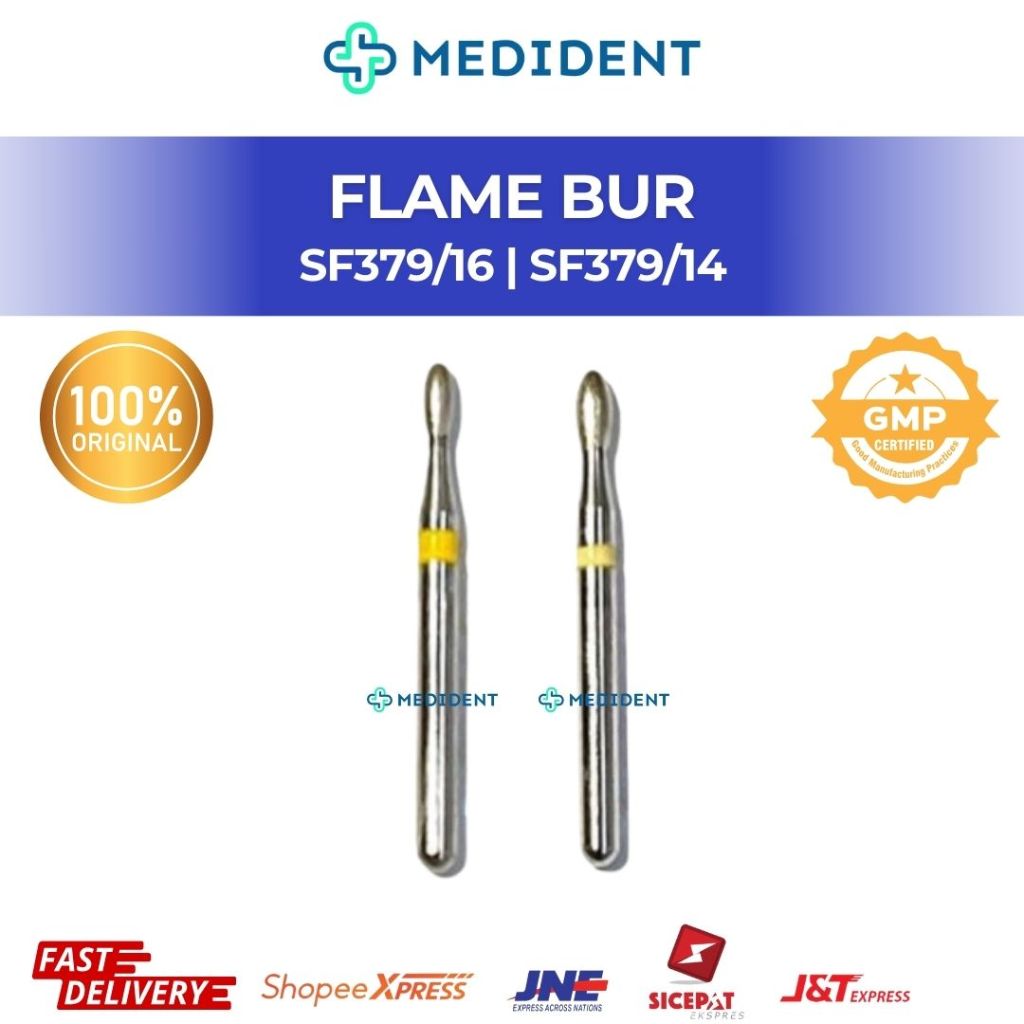 Flame Bur / Bur Flame Gigi / Dental Bur Flame