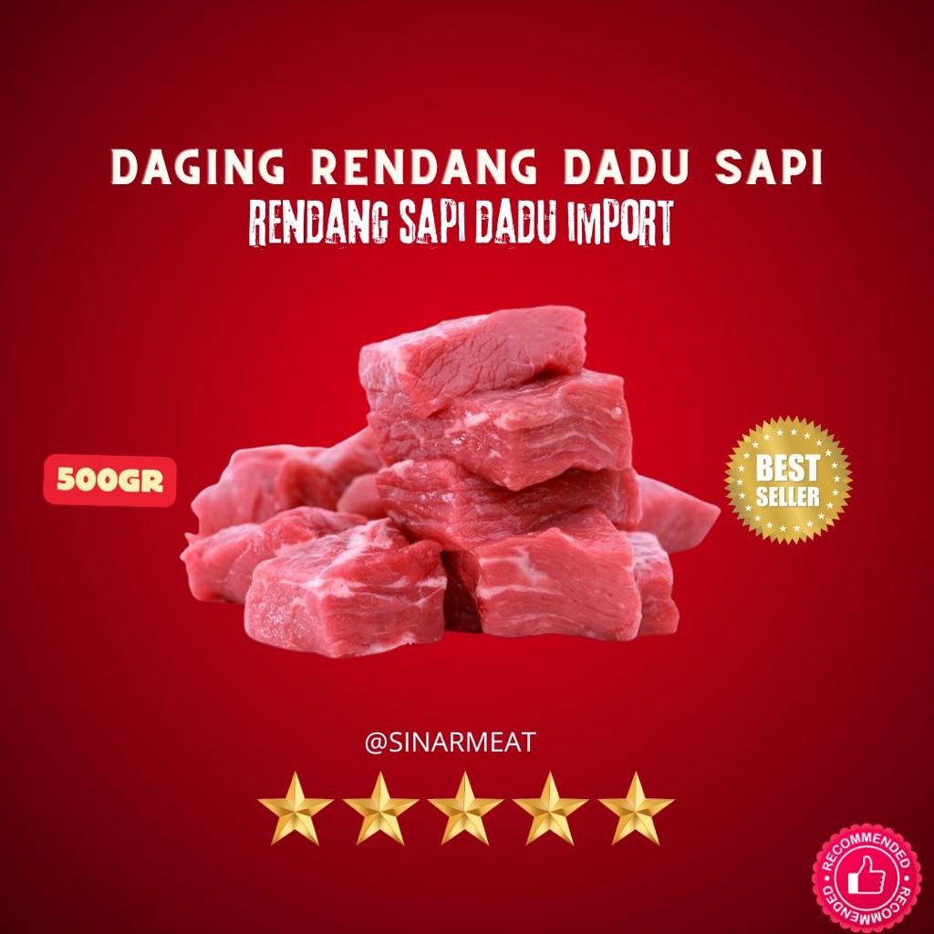 

DAGING RENDANG SAPI POTONGAN PAHA PREMIUM 500GRAM POTONG DADU