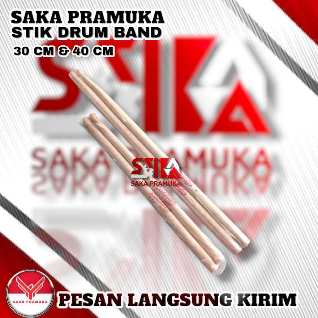 (perpasang) Stik Drum band anak panjang 40cm