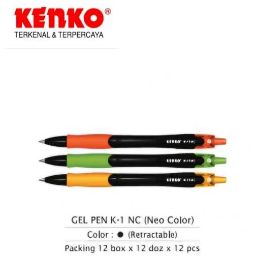 

KENKO GEL PEN K-1 NEO COLOR ( 1 LUSIN )