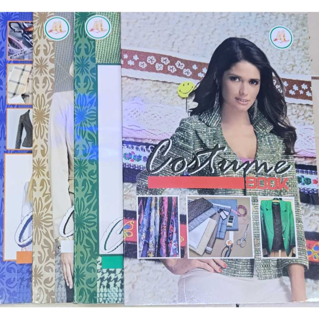 Buku Kostum / Buku Les Menjahit / Buku Pola / Custom Book (1 BUKU FREE PENGGARIS KERTAS)