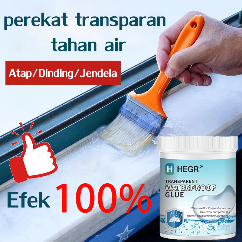 Karet anti air super kuat, efektif mencegah kebocoran, transparan, cocok untuk waterproofing kamar m