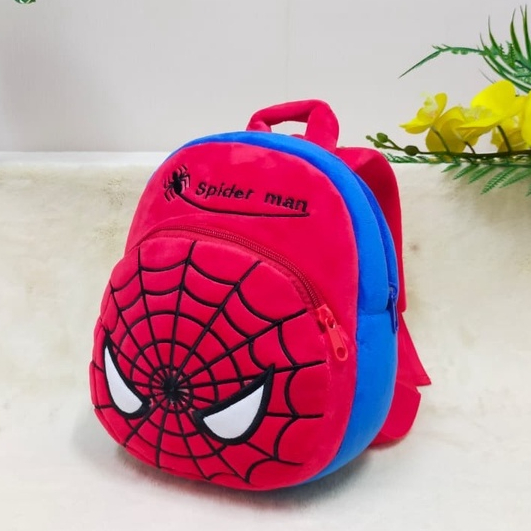 TOYSOPEDIA Tas Ransel  Batman Spiderman Size M/Backpack Anak Paud/Tas Karakter/Kado Tas Anak Cowok/T